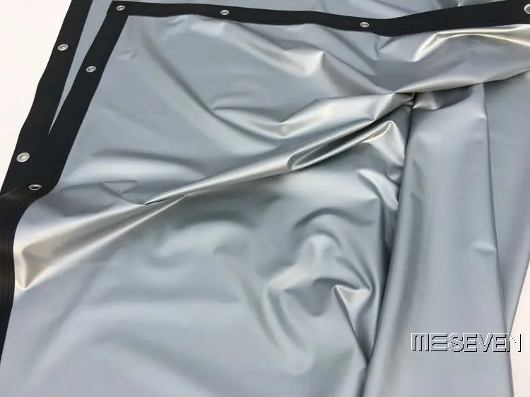 250 дюймовый 16:9 фронтальный большой 3D ПВХ Серебряный экран для кинотеатра