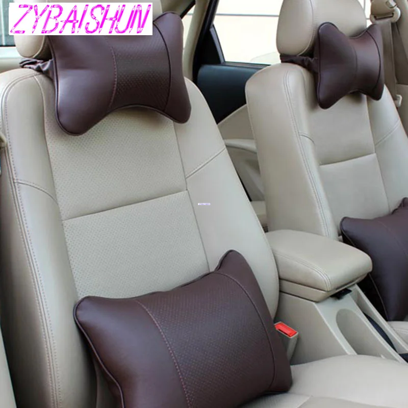 Автомобильная подушка на подголовник дышащая для Hyundai ix35 iX45 iX25 i20 i30 Sonata Verna Solaris 2