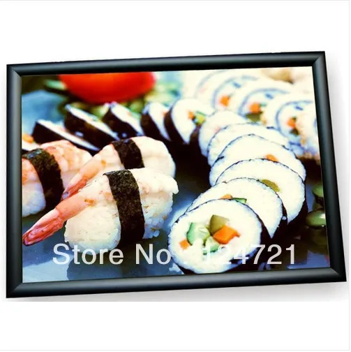 Светодиодный лайтбокс тонкий черная рамка с защелкой|frame frame|lightbox ledframes black |