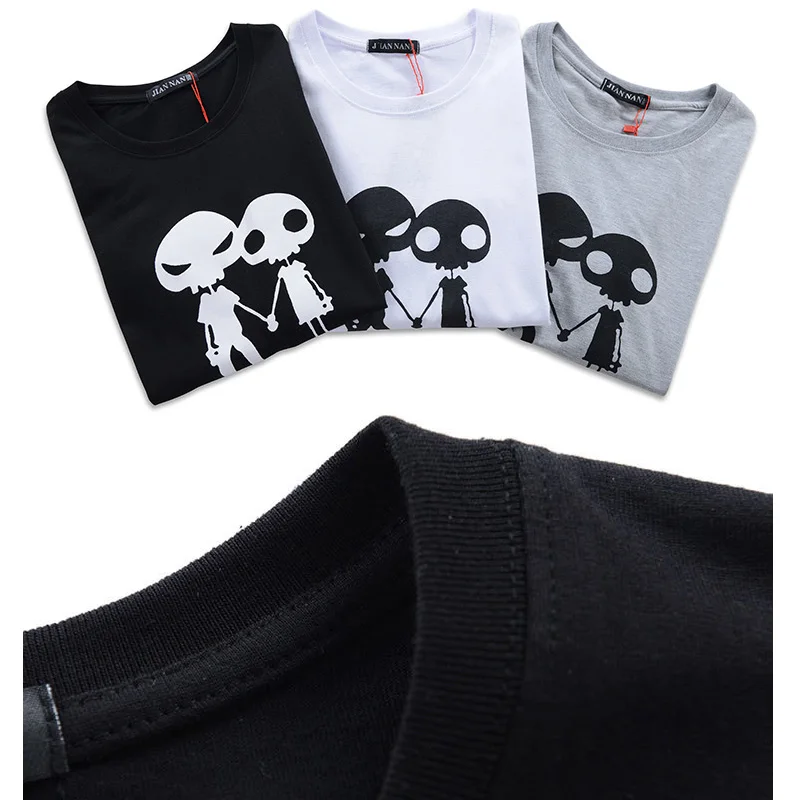 Футболка мужская хлопковая с коротким рукавом приталенная 5XL узором пришельцами