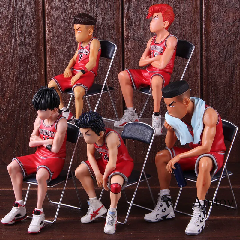 Slam Dunk Hanamichi Sakuragi Rukawa Kaede Mitsui Hisashi Акаги Такенори Miyagi Ryota фигурка Коллекционная модель игрушки