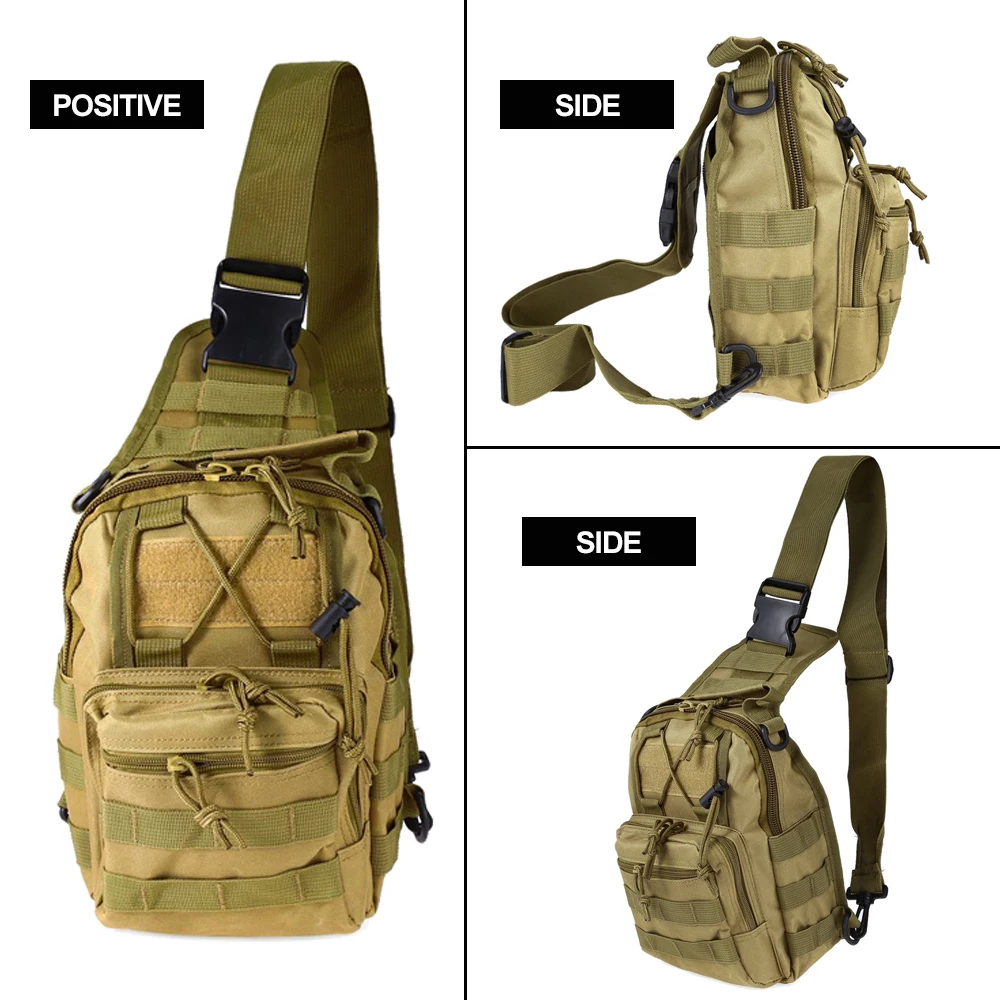Molle открытый плечо Военная походная Сумка тактический рюкзак 600D Оксфорд Кемпинг Треккинг путешествия охота нагрудная сумка