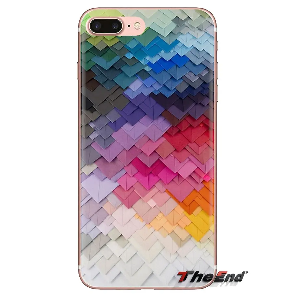 Прозрачный чехол из ТПУ с радужными 3d графическими кубиками для Xiaomi Redmi 4A S2 Note 3 3S 4