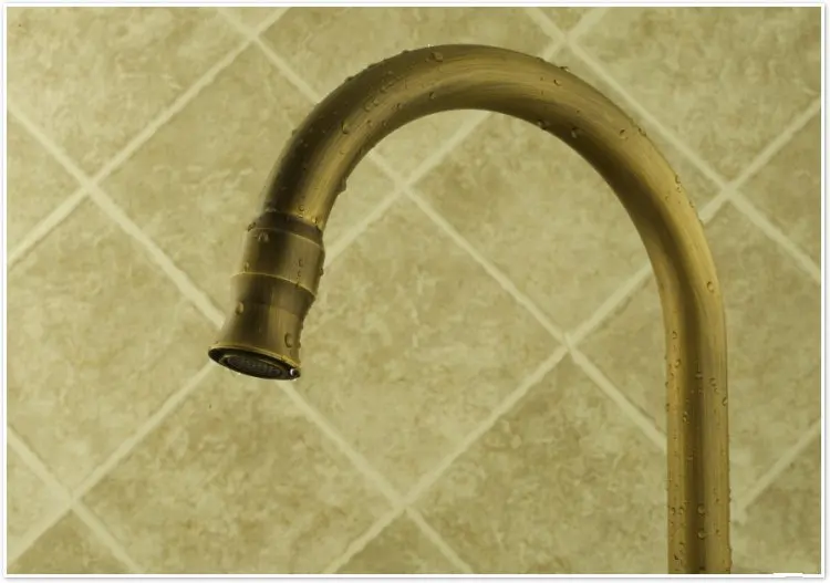 Старинный кухонный кран раковина смеситель вращающаяся для овощей из меди