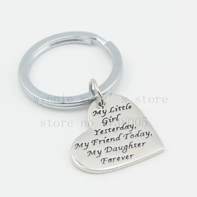 Новое поступление 2016 штампованное ожерелье Моя маленькая девочка вчера мой друг