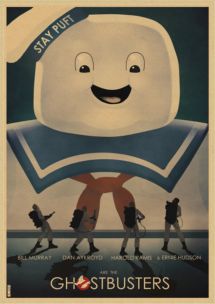 Охотники за привидениями идеальный catchphrase фильм классический винтажный плакат живопись домашний бар Плакаты Декор - Цвет: Сливовый