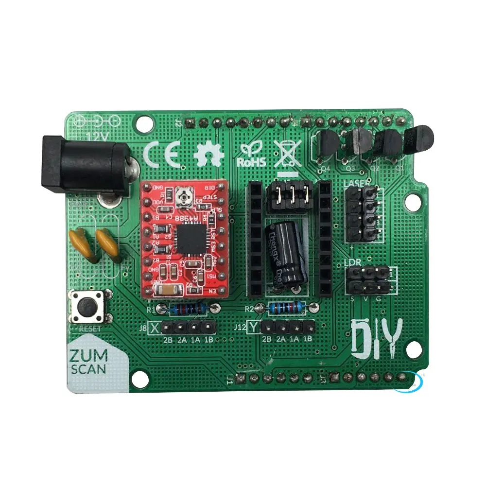 Ciclop 3D плата сканера Плата расширения ZUM драйвера DIY с аксессуаром A4988 сканер