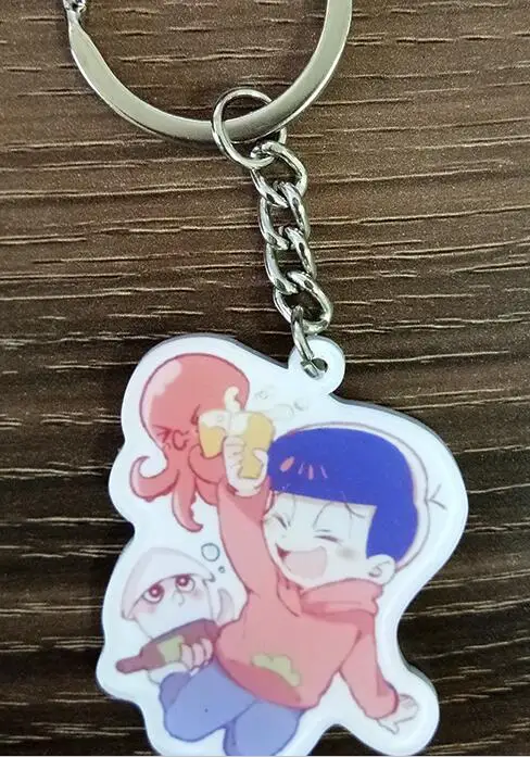Брелок с аниме Osomatsu san Sea World, версия с морским животным, Karamatsu Ichimatsu Jyushimatsu, брелок с подвеской Llavero De - Цвет: 5