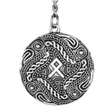 1 шт. Vegvisir компас Odin символ Руна брелок-Шарм лучший друг подарок Norse ювелирные изделия в стиле викингов