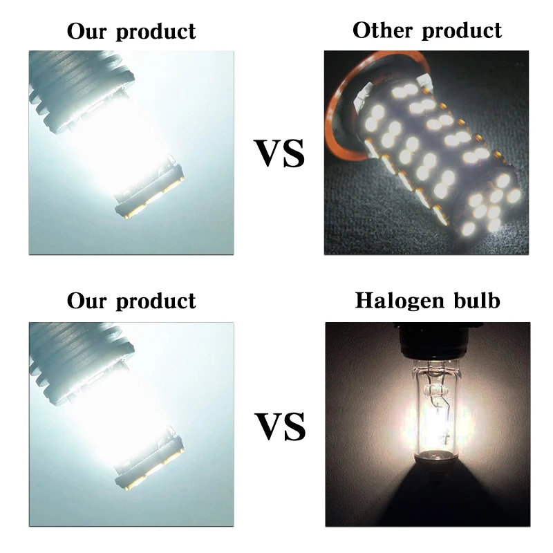 2x H8 H11 9005 9006 HB4 4014 CREE чипы светодиодный Противотуманные фары Дневные Фары