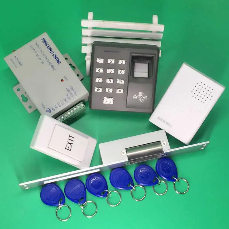 Отпечаток пальца 125 кГц RFID считыватель Пароль Клавиатура + Нет электрический