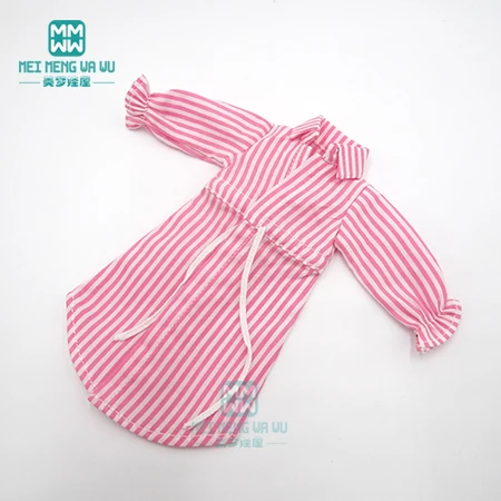 XB--021--B 1 шт. одежда Blyth Doll Повседневная полосатая рубашка синий, розовый, черный для Blyth Azone1/6 Аксессуары для кукол - Цвет: XB--021--B