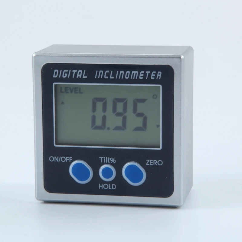 Электронный инклинометр PRO 360 градусов lcd Цифровая коническая коробка измеритель углов ABS пластик мини транспортир с магнитной основой