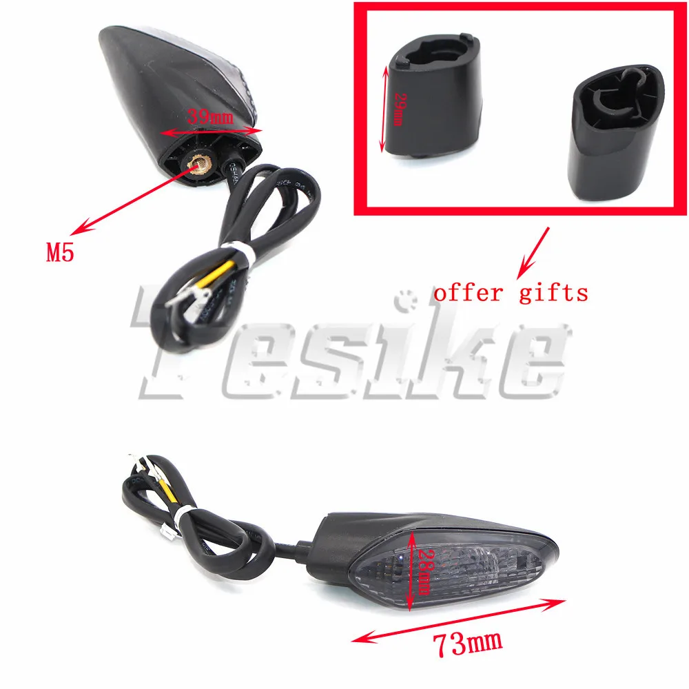 

LED Turn Signal Indicator Light Blinker For Ducati XDiavel Monster 1200 S 2014 2015 2016 2017 Motorcycle Front or Rear