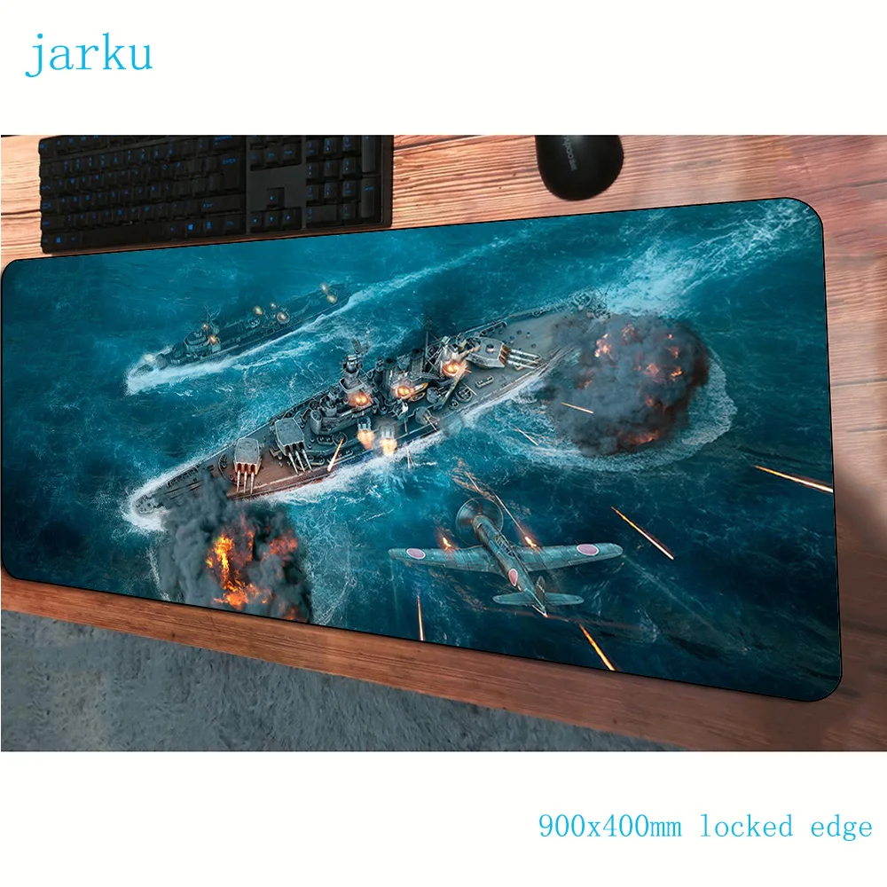 Игровой коврик для мыши world of warships 900x400x3 мм модный геймер компьютерный стол крутой