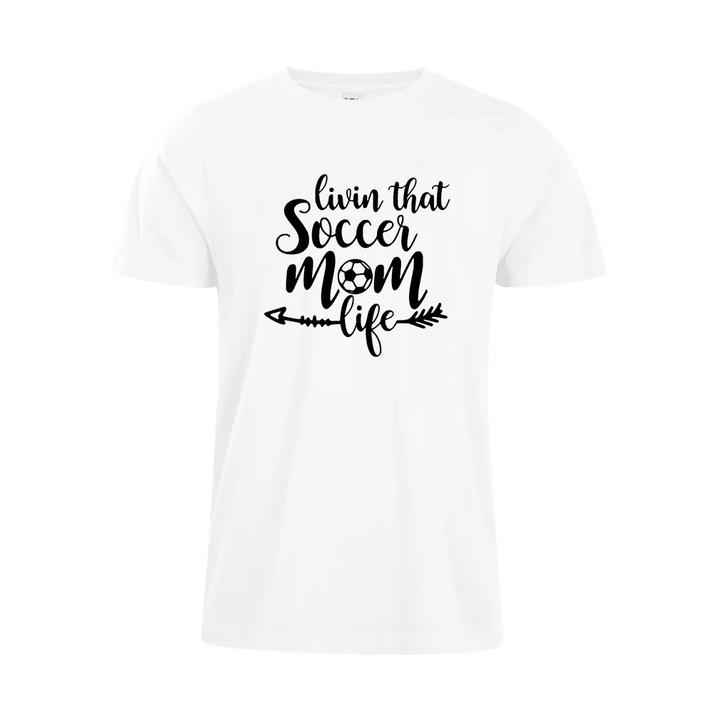 Модная футболка Livin that soccer mom life Soccer Mom Love Бейсбольная Футболка женская спортивная