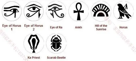 Глазом глаз РА Ankh horus Ka Priest холм восхода жук набор восковых печатей