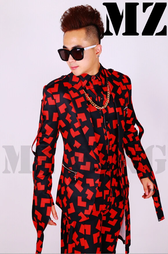 Высококачественный мужской костюм для ночных клубов певец Dj saffloder на молнии с