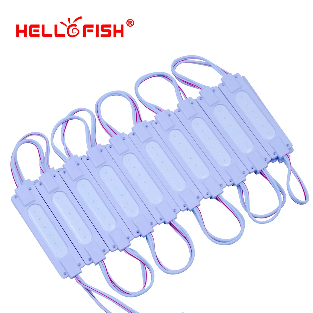 Светодиодные модули Hello Fish 20 шт. 12 В постоянного тока 7020 светодиодов рекламные