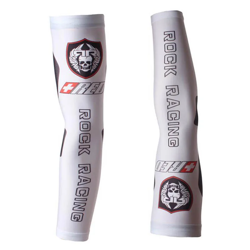 2018 белый Быстросохнущий Рок гоночный велосипед компрессионный рукав Лето Защита