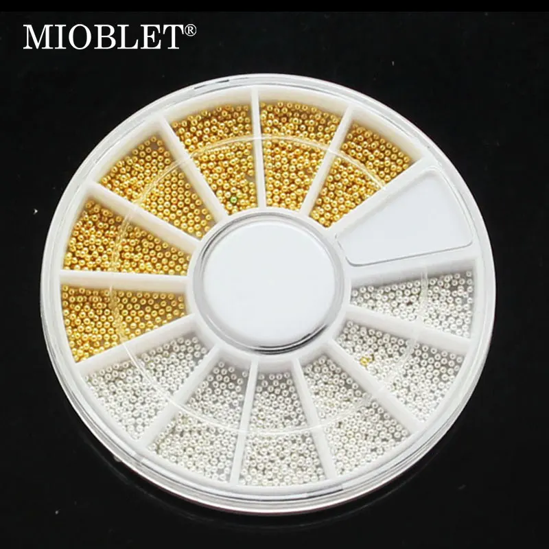 Суперяркие украшения для ногтей металлические материалы стальные шарики