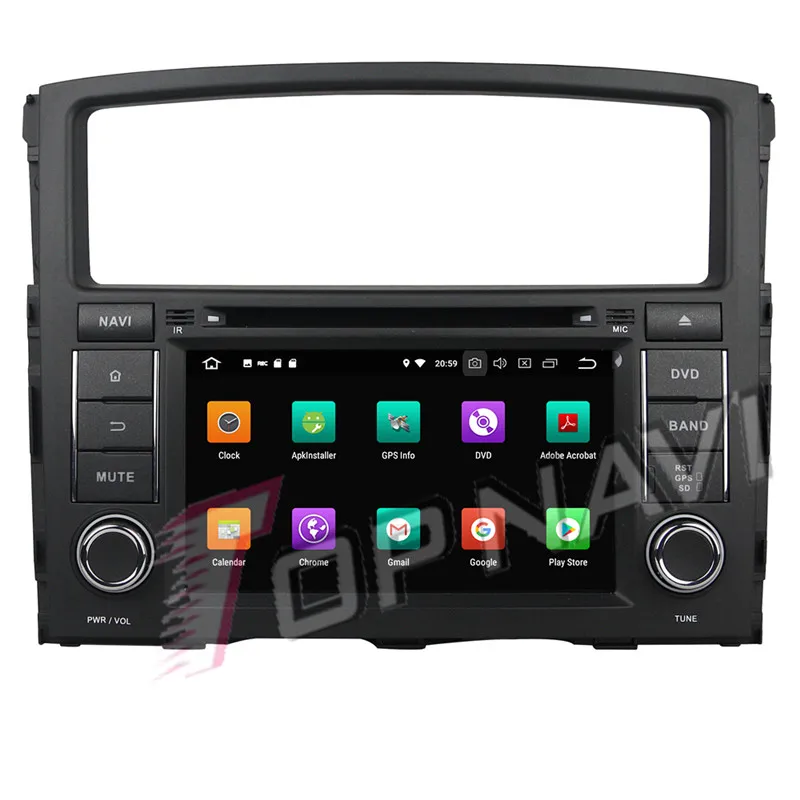 Topnavi Octa Core Android 9 0 автомобильный DVD GPS навигация для Mitsubishi PAJERO 2006-2012 Авторадио