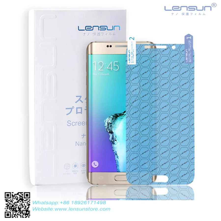 Пленка LENSUN для мобильного телефона с нанотехнологией защиты экрана Samsung Galaxy S6 Edge