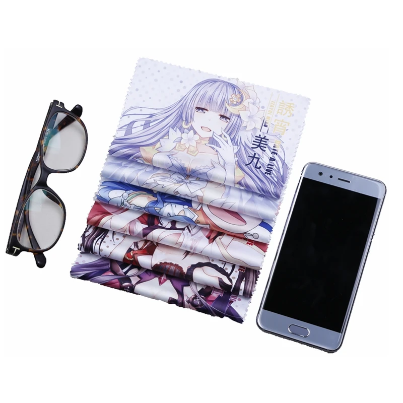 Аниме JK Япония DATE A LIVE очковых линз очки чистой тканью Каруми Есино телефон