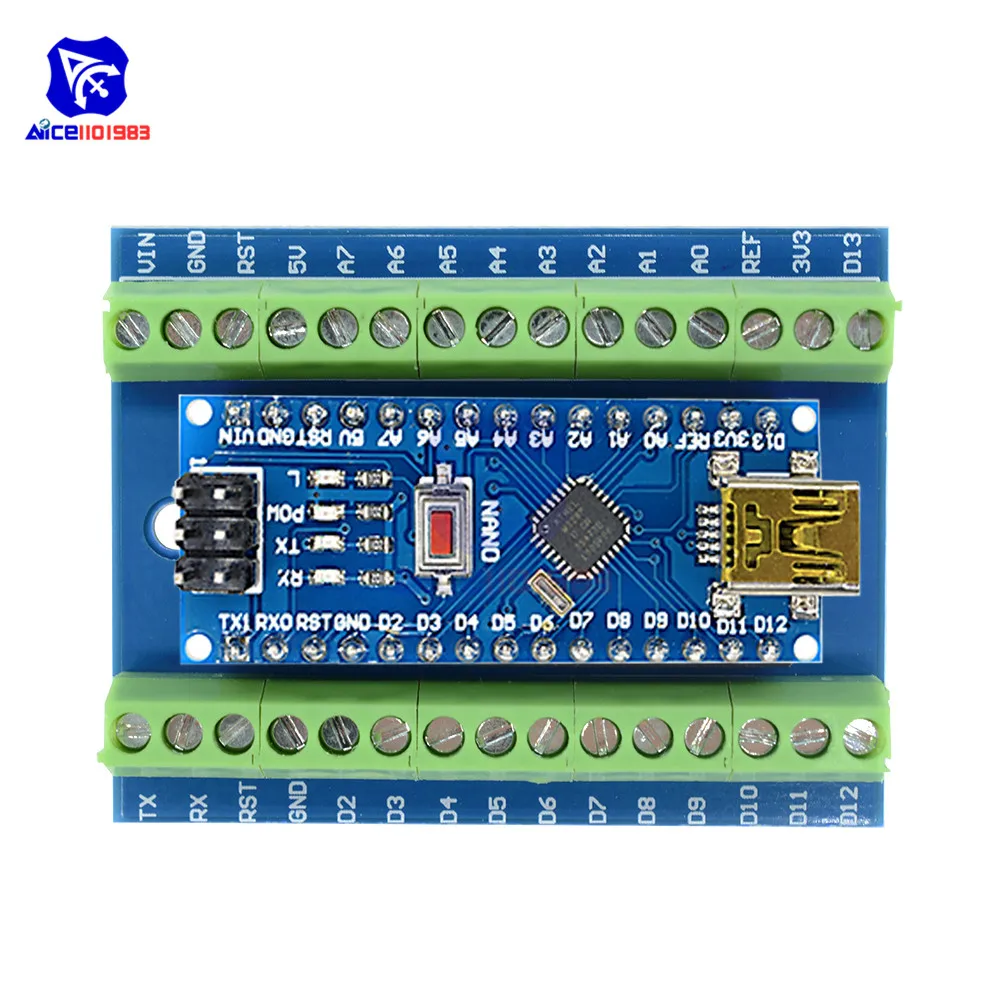 CH340 CH340G Nano V3.0 3,0 драйвер контроллера ATMEGA328 ATMEGA328P терминал Плата расширения Nano IO щит для Arduino AVR