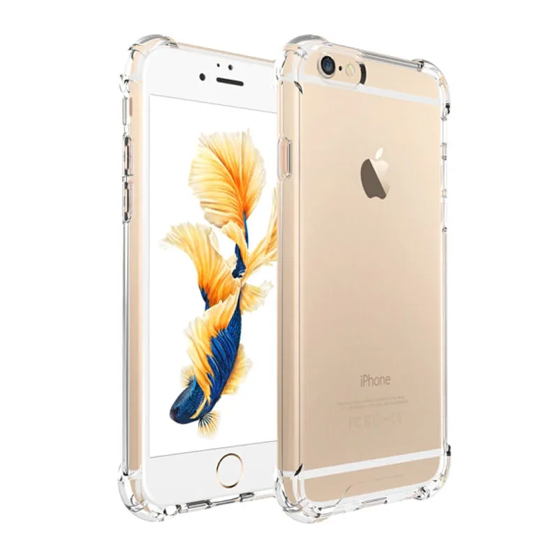 Чехол для iPhone X 8 7 6 6s Plus прозрачный мягкий ТПУ чехол силиконовый защитный рукав 5 5S