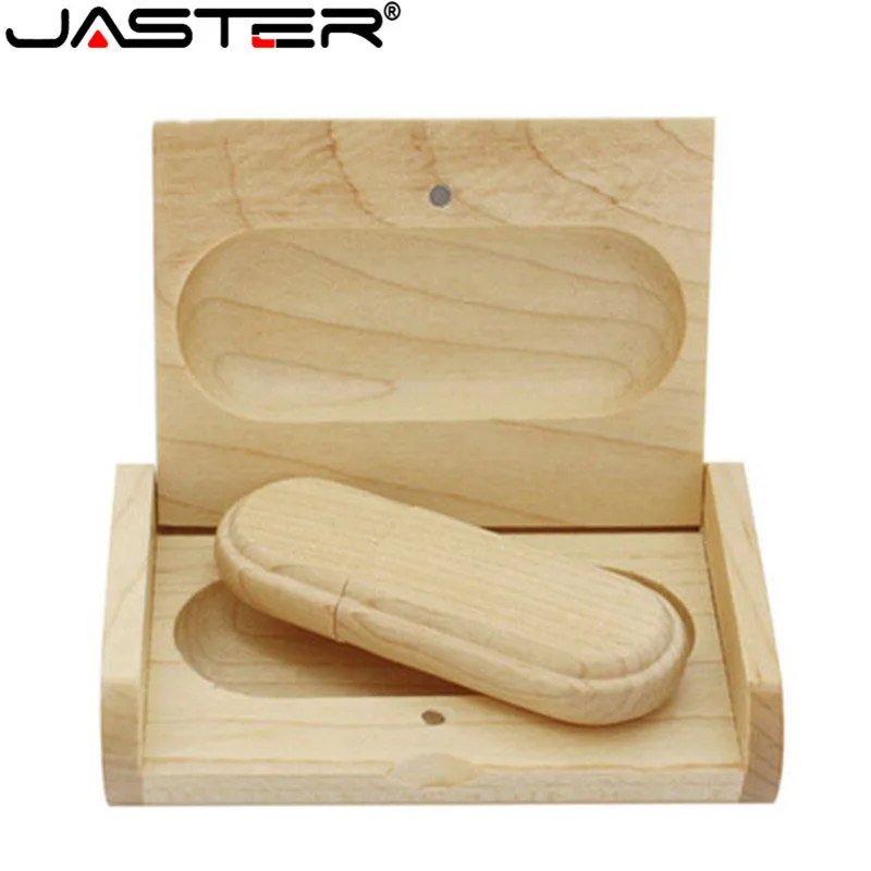 JASTER(более 10 шт бесплатный логотип) деревянная USB флешка клен дерево+ коробка Флешка 4 ГБ 8 ГБ 16 ГБ 32 ГБ карта памяти свадебный подарок