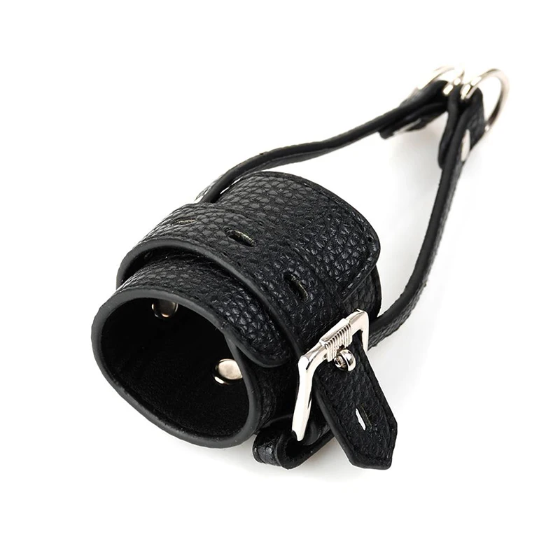 Из искусственной кожи растягиватель яиц для мошонки, секс-игрушка для CBT, игры для взрослых, регулируемый размер, растягивающее кольцо для пениса в виде мошонки