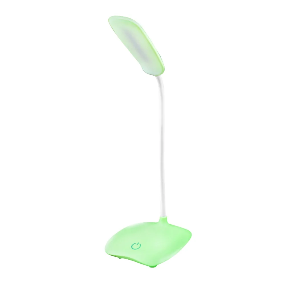 green Dozzlor 35*10*13 см 1,5 Вт USB перезаряжаемая Настольная лампа 3 режима регулируемый светодиодный Настольный светильник 4 цвета - Цвет корпуса: green