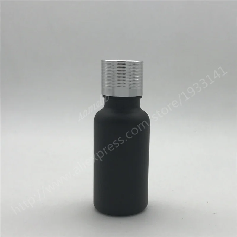 Горячая Распродажа 200x20 мл матовая черная стеклянная бутылка для эфирного масла с