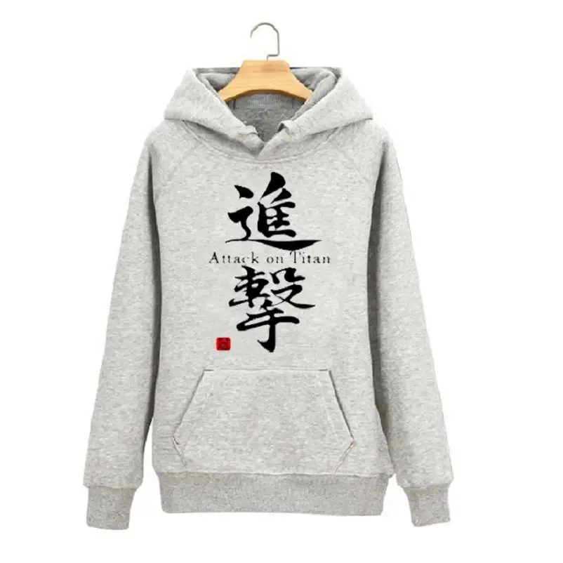 High-Q Unisex Attack on Titan Survey Corps cotton Hoodie Coat Pullovers Mikasa Jiyuu no Tsubasa Hoodies Sweatshirts coat | Мужская