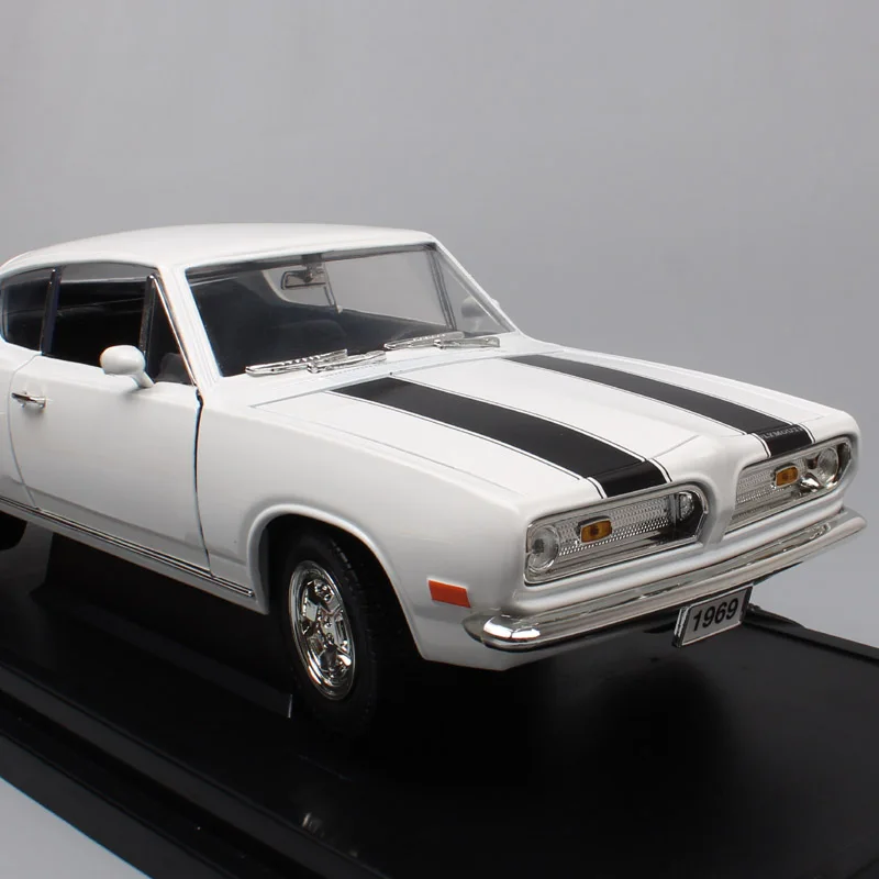 Бренды big 1 18 Plymouth Barracude Chrysler 1969 мускул Металл Авто литой автомобиль весы игрушечные машины для детей подарок