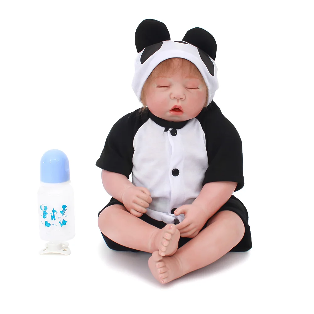 

DollMai Reborn baby boy dolls 18"46cm soft silicone reborn baby dolls toys for child birthday gift bebes reborn menino alive