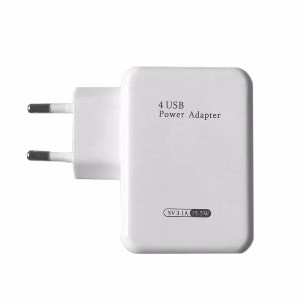 Новинка, Хит, usb-хаб P, 4 порта, адаптер питания, настенное, домашнее, дорожное зарядное устройство для телефона, штепсельная вилка европейского стандарта, Прямая поставка