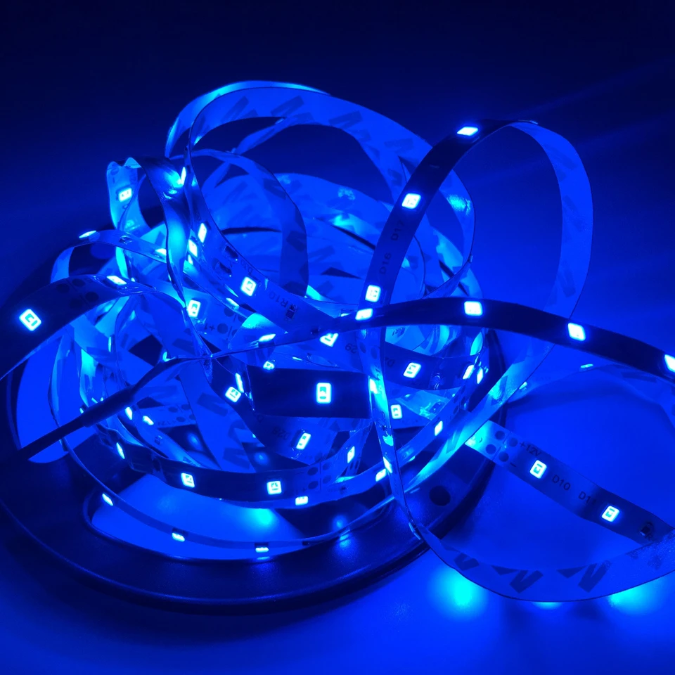 5m LED Strip 2835 SMD Non-waterproof Flexible Light 300LEDs with EU US DC12V 1A Power Adapter For Home Decoration | Освещение