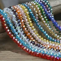 2015 new arrival 3mm4mm6mm mixed ab colors faceted crystal glass beads diy fashion jewelry loose beads free ship