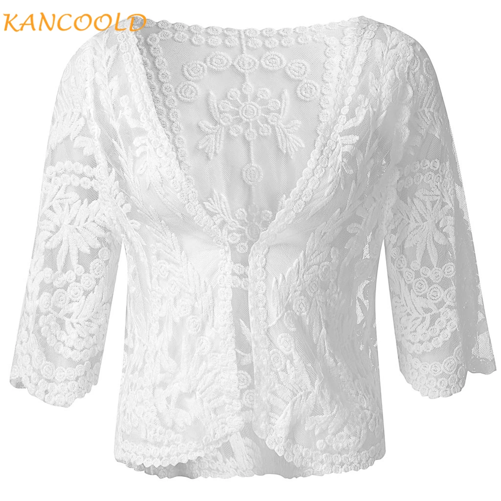 KANCOOLD одежда для женщин Модный цветочный кружевной купальник бикини Spiaggia накидка
