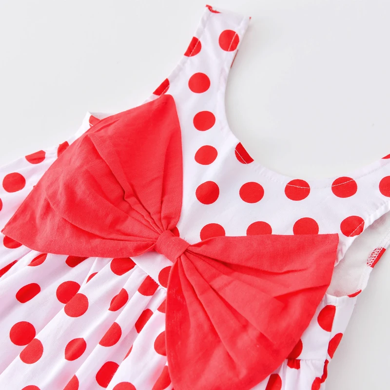 Girls Princess Dress 2019 New Cute Polka Dot Bow Girl Dresses Summer Clothes For Baby Cothes | Детская одежда и обувь