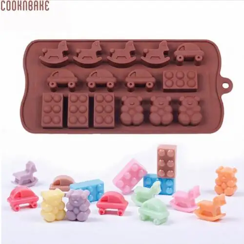 SICM-215-8 COOKNBAKE DIY силиконовая форма для шоколада, льда, торта, украшения, форма для выпечки, много видов формы - Цвет: SICM-215-8