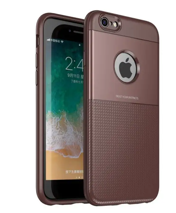 FGHGF Ультра чехол для iPhone 7 plus 8 6 S 6 бизнес Мягкий ТПУ силиконовый Жесткий пластиковый Чехол для iPhone X тонкая Противоударная Маска 6 plus