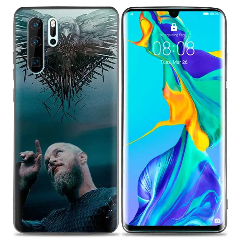 No.2 Роскошный чехол Ragnar Lothbrok Vikings для huawei P30 P20 Pro P10 lite Honor 8X 8A 8C 10 10i 20i P Smart+ Plus Y6 Y7 - Цвет: No.2