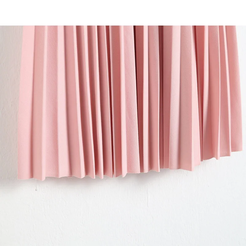 

SEDUTMO 2018 Winter Pleated Skirts Women High Wiat Skirt Midi Spring Black Vintage Office Tutu Skirt ED058