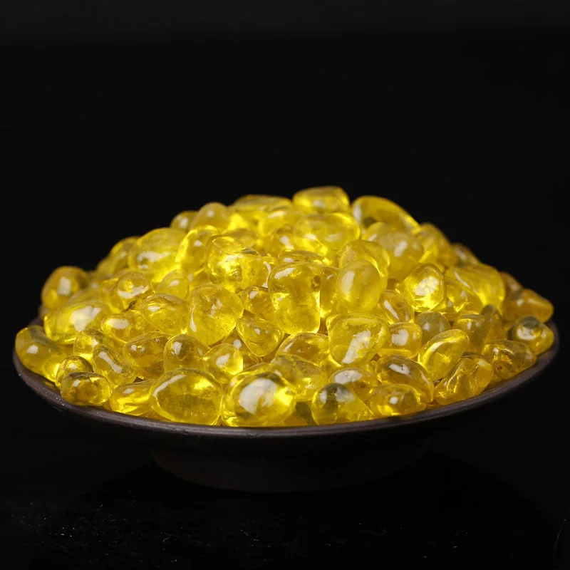 Желтый стеклянный гравий для буддистского аквариума россыпью|pillow pillow|pillow yellowpillow