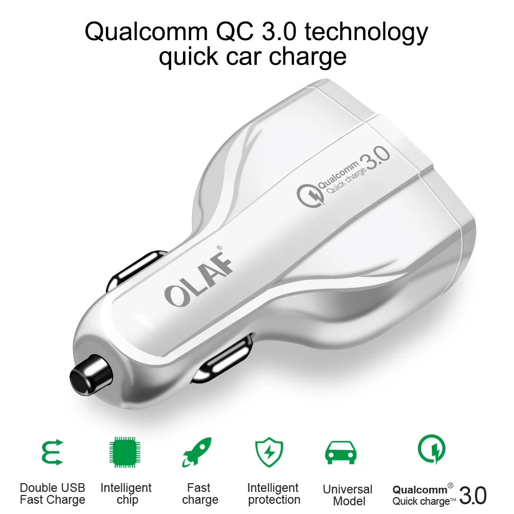 Быстрая зарядка 3,0 Автомобильное зарядное устройство 5 V 7A QC3.0 35 W PD Dual usb type c быстрая зарядка автомобильное зарядное устройство для мобильного телефона iPhone samsung xiaomi
