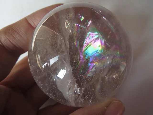 Natural Clear Quartz Rainbows Ball Crystal Sphere Orb Healing 176g | Дом и сад
