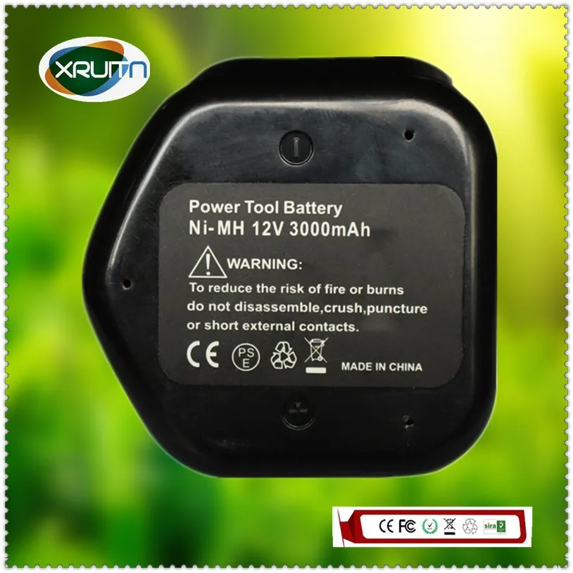 NEW 12V 3000mAh / 3.0Ah NI-MH Battery for Hitachi EB12 EB1224 EB12B EB12G EB12S FEB12 FEB12S 12 Volt Cordless Drill Power Tool |